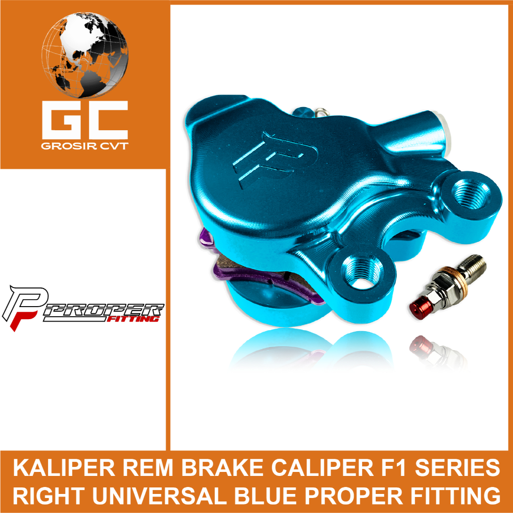 Jual PROPER Kaliper Caliper Rem Motor Cakram Kanan 2 Piston 2P Axial F1 ...