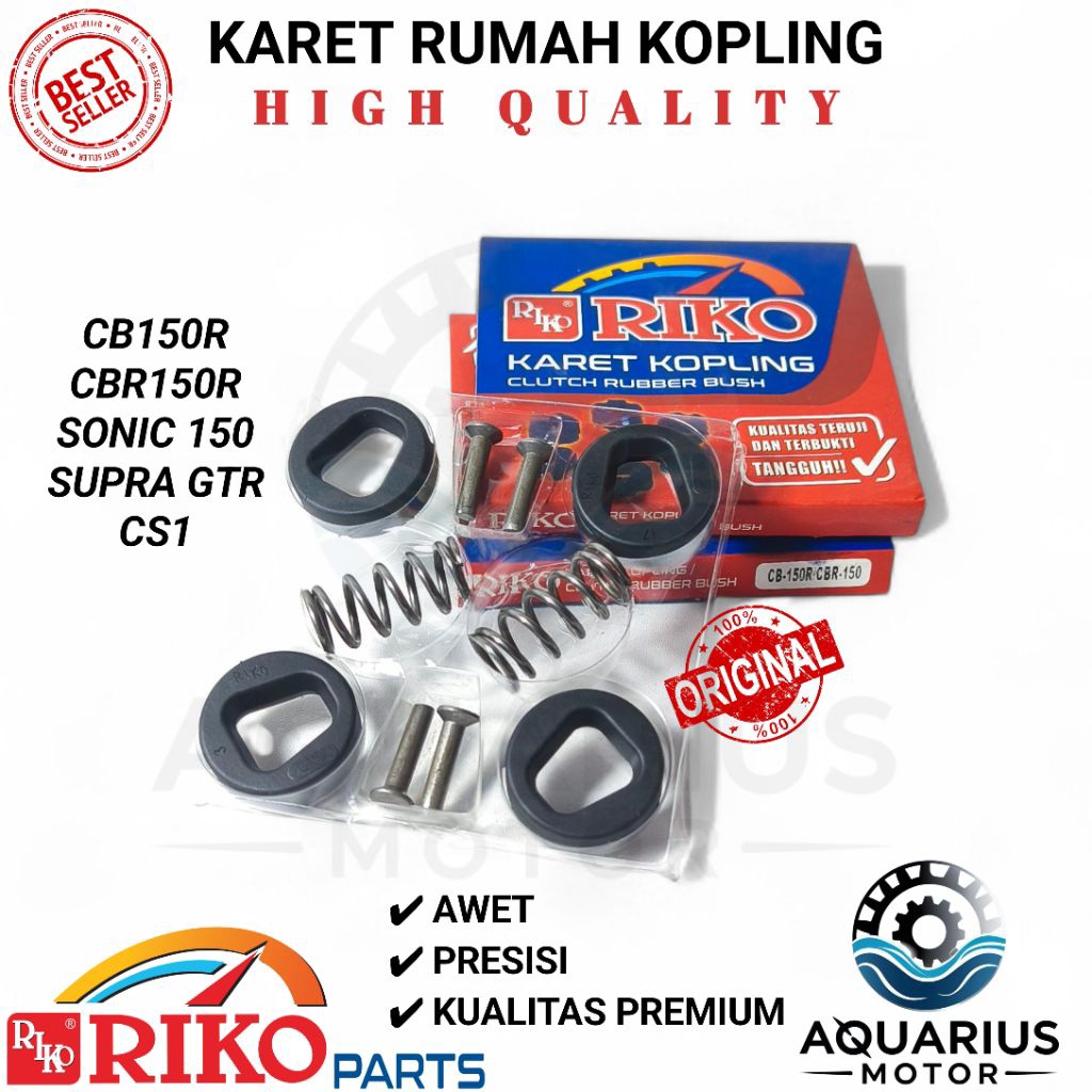 Jual KARET KOPLING SET PAKU KELING BAHAN SINTETIS RIKO CB150 R CBR150R ...
