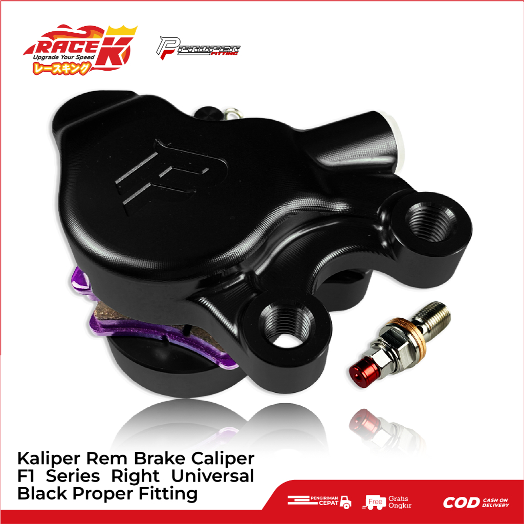 Jual PROPER Kaliper Caliper Rem Motor Cakram Kanan 2 Piston 2P Axial F1 ...