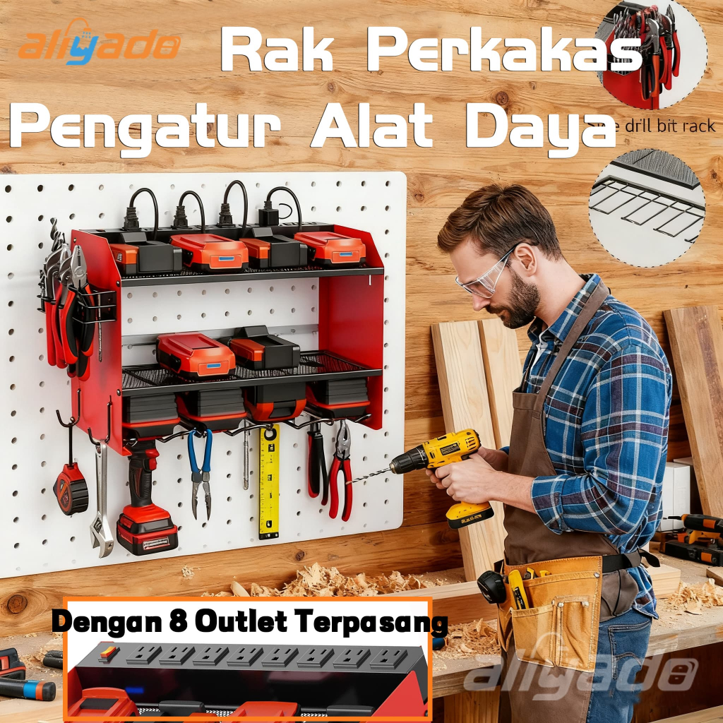 Jual Rak Perkakas Besi Pengatur Alat Daya Modular Serbaguna Gudang ...