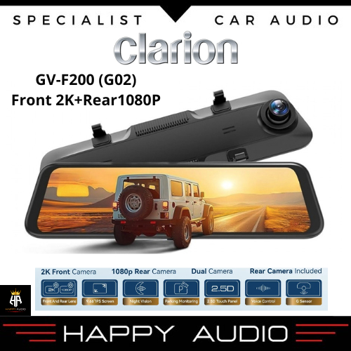 Jual Clarion GV-F200 G02 Dashcam Mobil 9.66