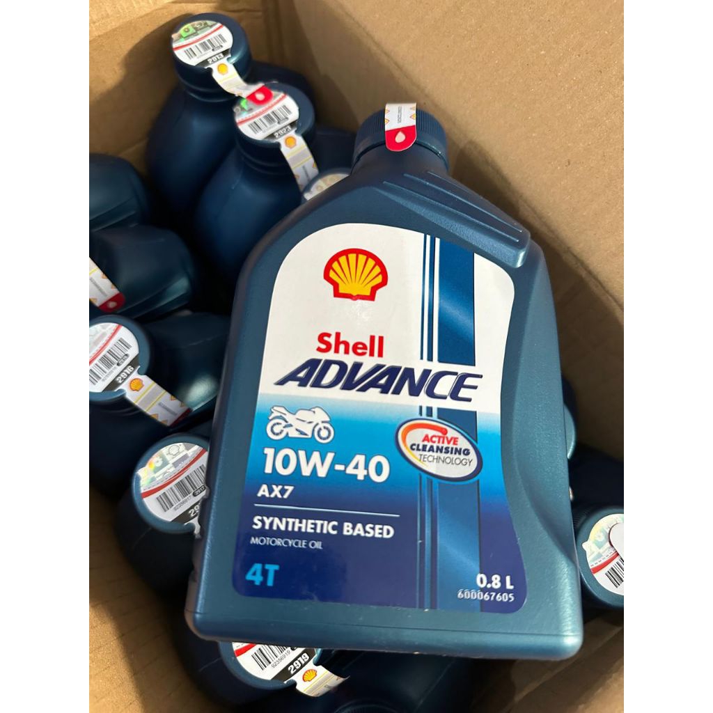 Jual Oli Motor Shell AX7 Synthetic Based 10W-40 800ml | Shopee Indonesia