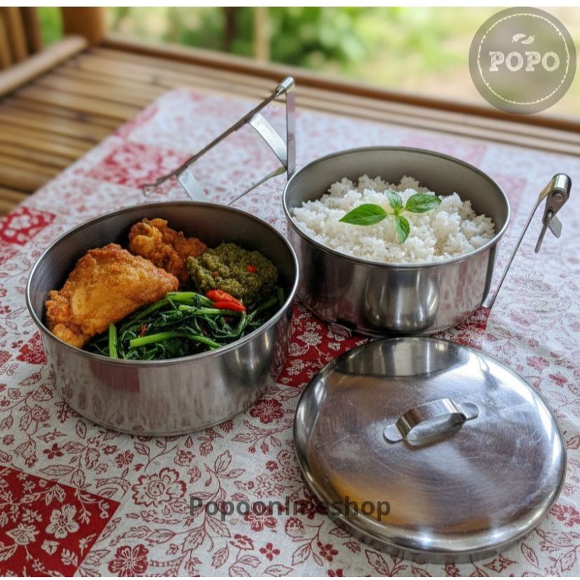 Jual Rantang Stainless Susun Catering Katering Tempat Lauk Bungkus ...