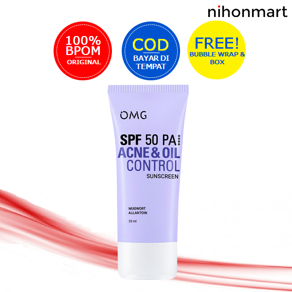 Jual OMG Acne & Oil Control Sunscreen (SPF 50) 25ml | Shopee Indonesia