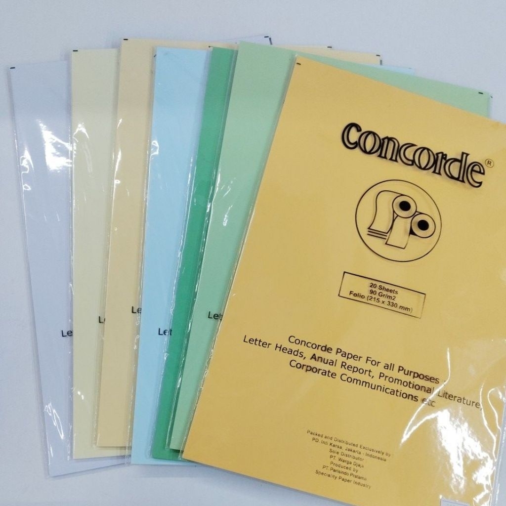 Jual CONCRDE||Kertas Concorde Folio 90gr//215x330 | Shopee Indonesia