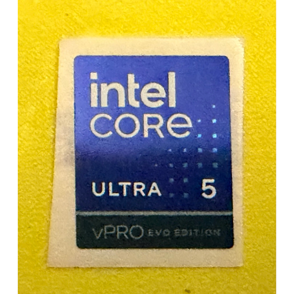 Jual Sticker stiker logo intel Ultra 5 vPro EVO Editon ori | Shopee ...