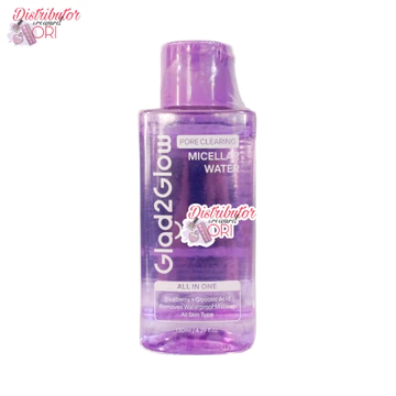 Glad2Glow Cherry Blossom Betaine Micellar Water 300ml Pembersih Wajah Make Up Remover Cleansing