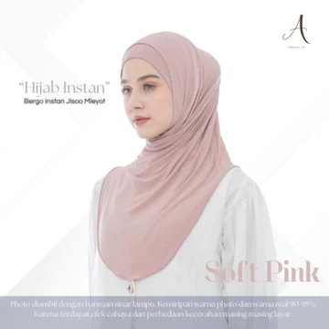 Hijab Instan Bergo Huma Bahan Kaos Rayon Cooltech Meleyot Pashmina Top Bisa Empat Model Size M