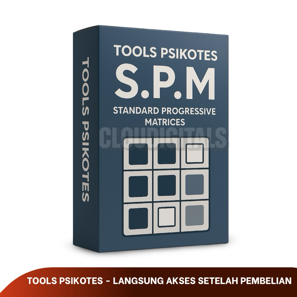 Jual TOOLS PSIKOTES SPM Standard Progressive Matrix: Program Alat Tes ...