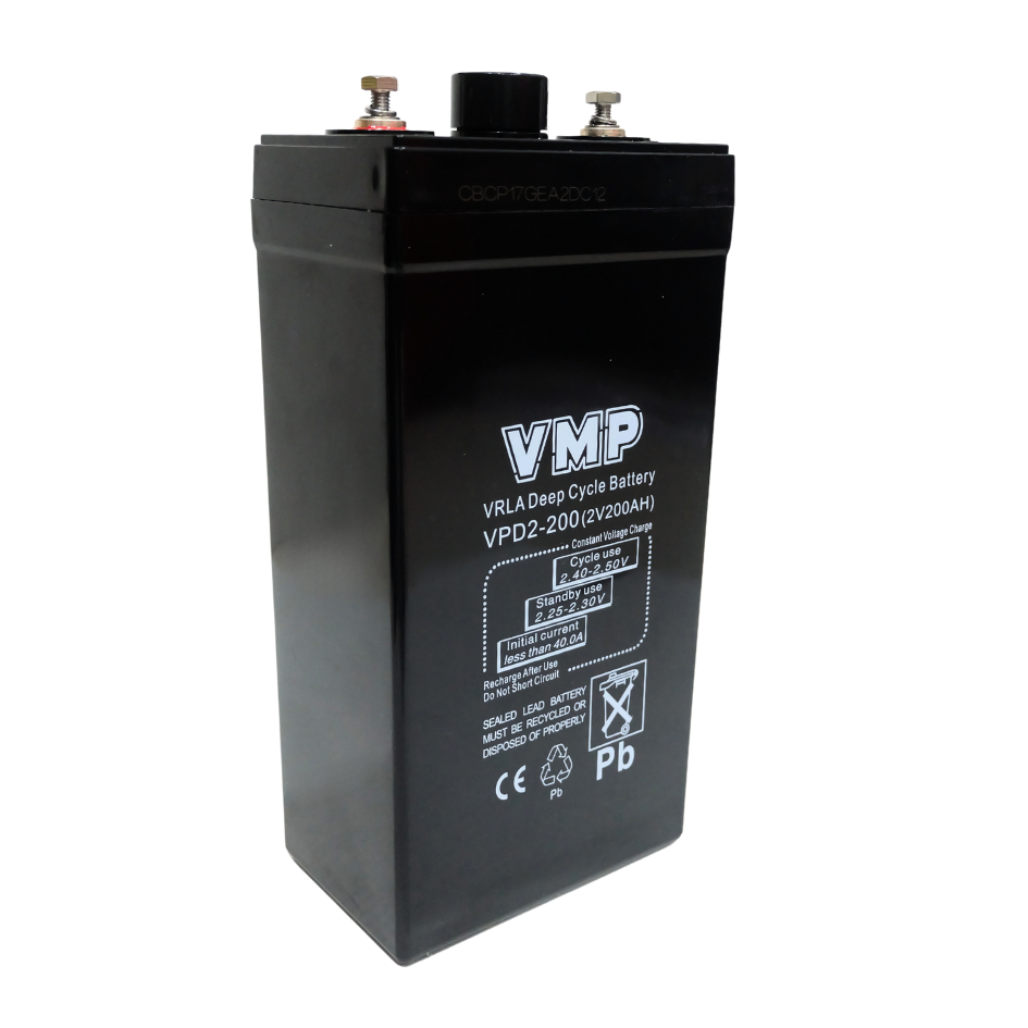 Jual VMP VPD 2-200 2 Vdc 200 AH Baterai Kering MF VRLA Deep Cycle UPS ...