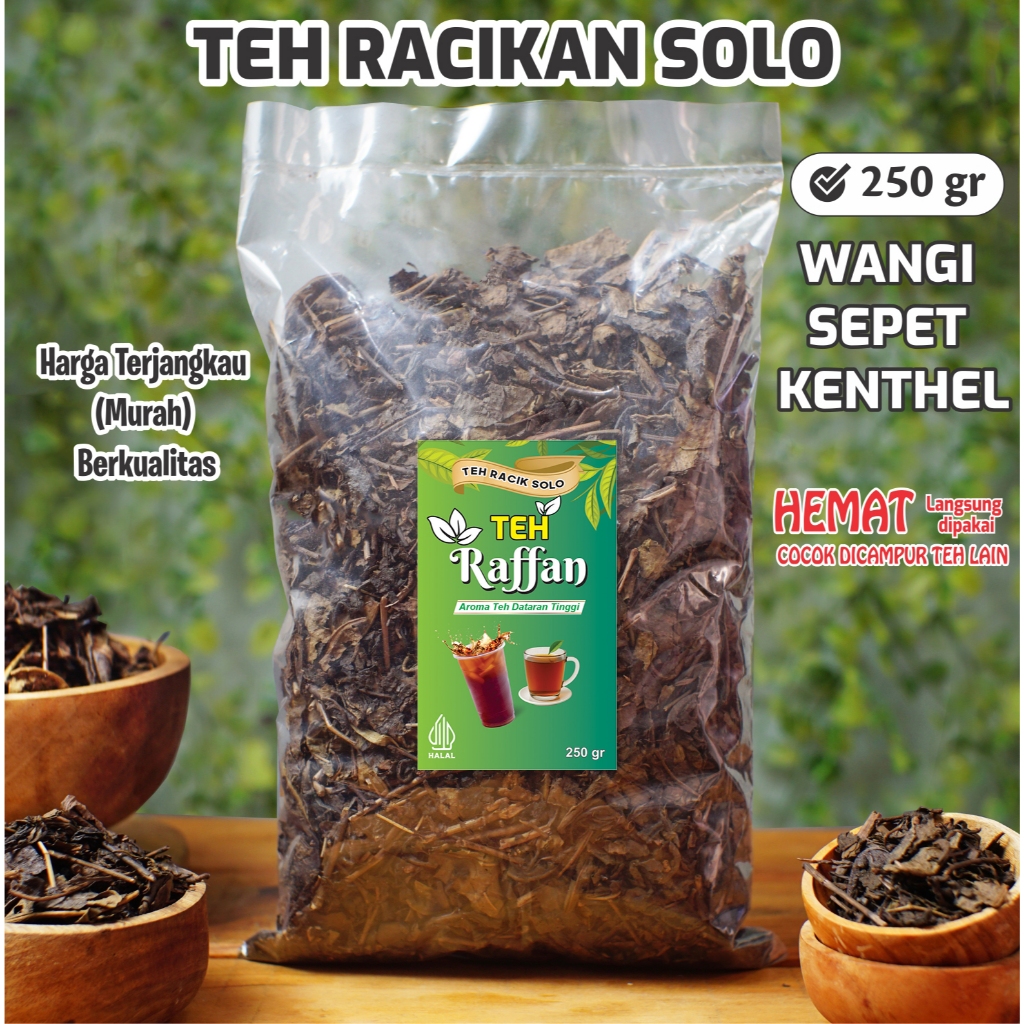 Jual TEH RAFFAN 250gr, TEH RACIKAN SOLO, Untuk Warung Makan, Angkringan ...