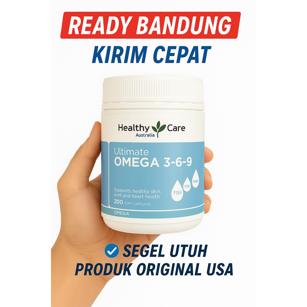 Jual Healthy care omega 3 6 9 369 ultimate 200 caps minyak ikan fish ...