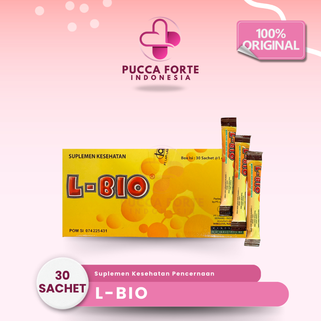 Jual L-Bio Sachet Isi 10 - Suplemen Probiotik Kesehatan Pencernaan ...