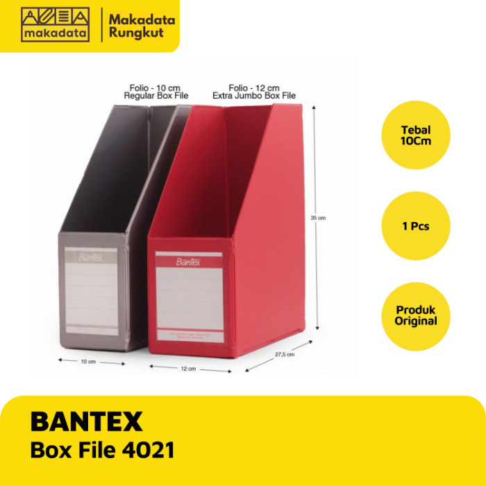 Jual BANTEX BOX FILE EXTRA JUMBO FOLIO 12 CM 4021 (1 PCS) | Shopee ...