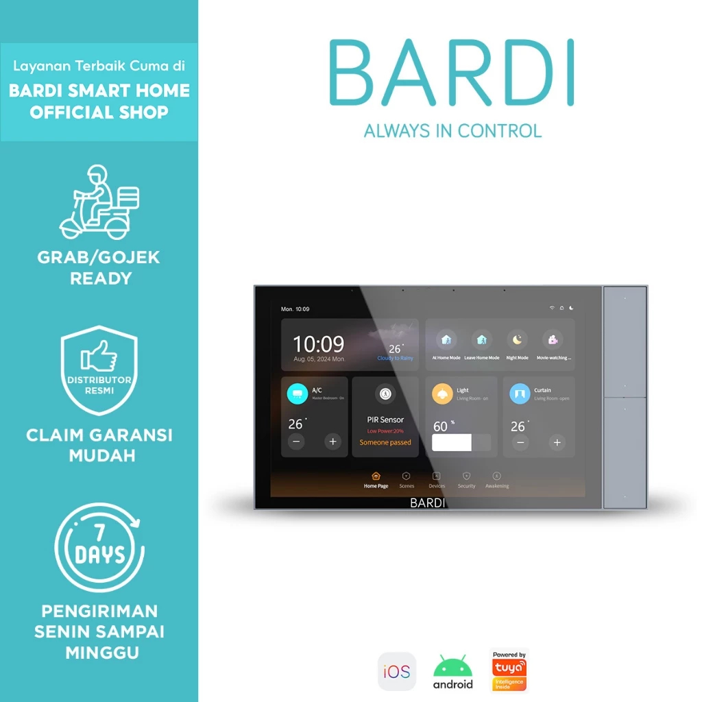 Jual BARDI BARDI Smart Control Panel 10 Inch Layar IPS | Shopee Indonesia