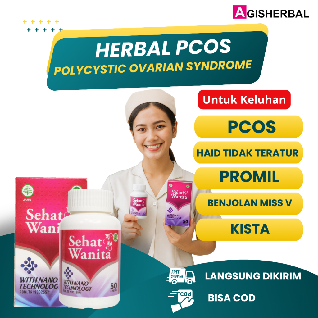 Jual Obat Pcos Kista Ovarium Herbal Susah Hamil Sehat Wanita Original ...