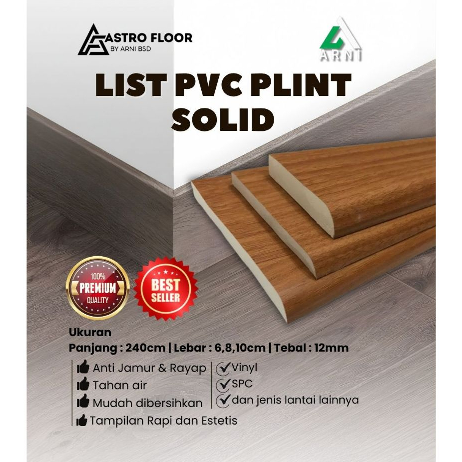 Jual BEST SELLER! List Plint PVC Solid Anti Rayap 6cm 8cm 10cm ...