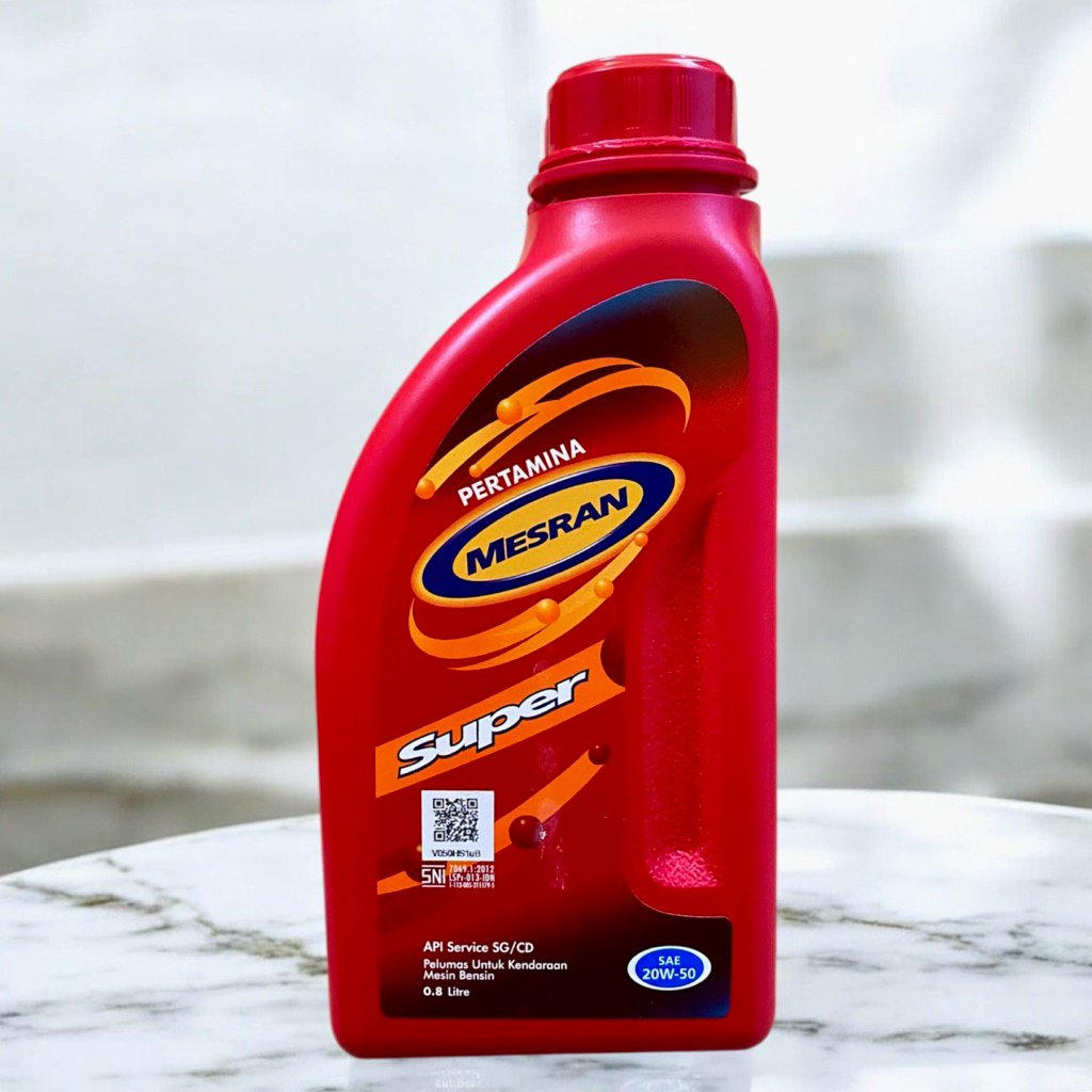 Jual Oli Mesran Super 20W-50 0.8L Pertamina Lubricants | Shopee Indonesia