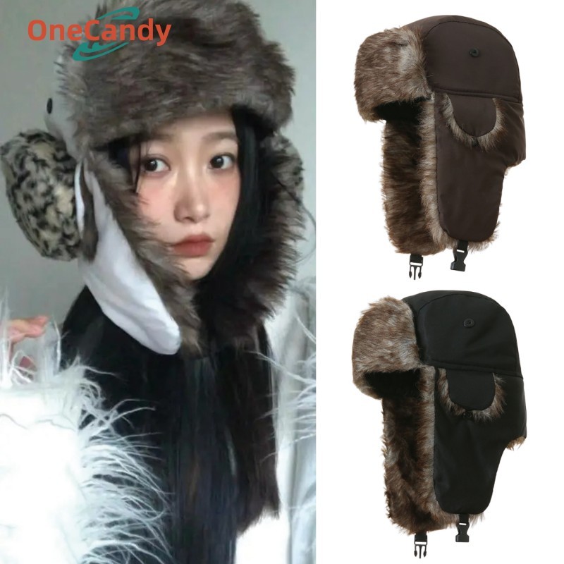 Jual Topi Rusia Musim Dingin Topi Ushanka Russian Hat Bomber Bulu ...