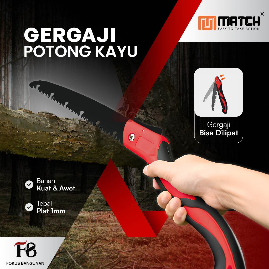 Jual Gergaji Dahan Pohon Ranting Super Tajam Alat Potong Kayu Manual ...