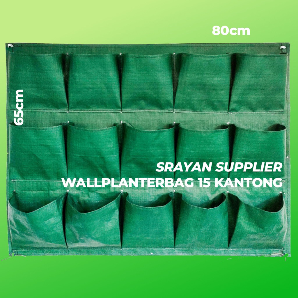 Wallplanterbag 15 kantong (65cmx85cm)