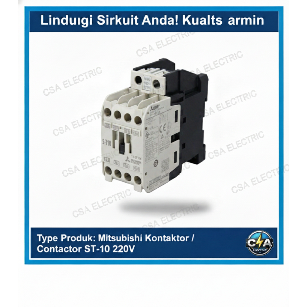 Jual magnetic ST10 KONTAKTOR S T10 ST 10 contactor S-T10 Mitsubishi ...