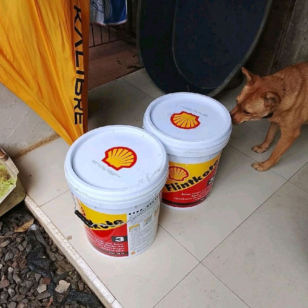 Jual Aspal cair Shell Flintkote No. 3 isi 18lt plinkut primer membran ...