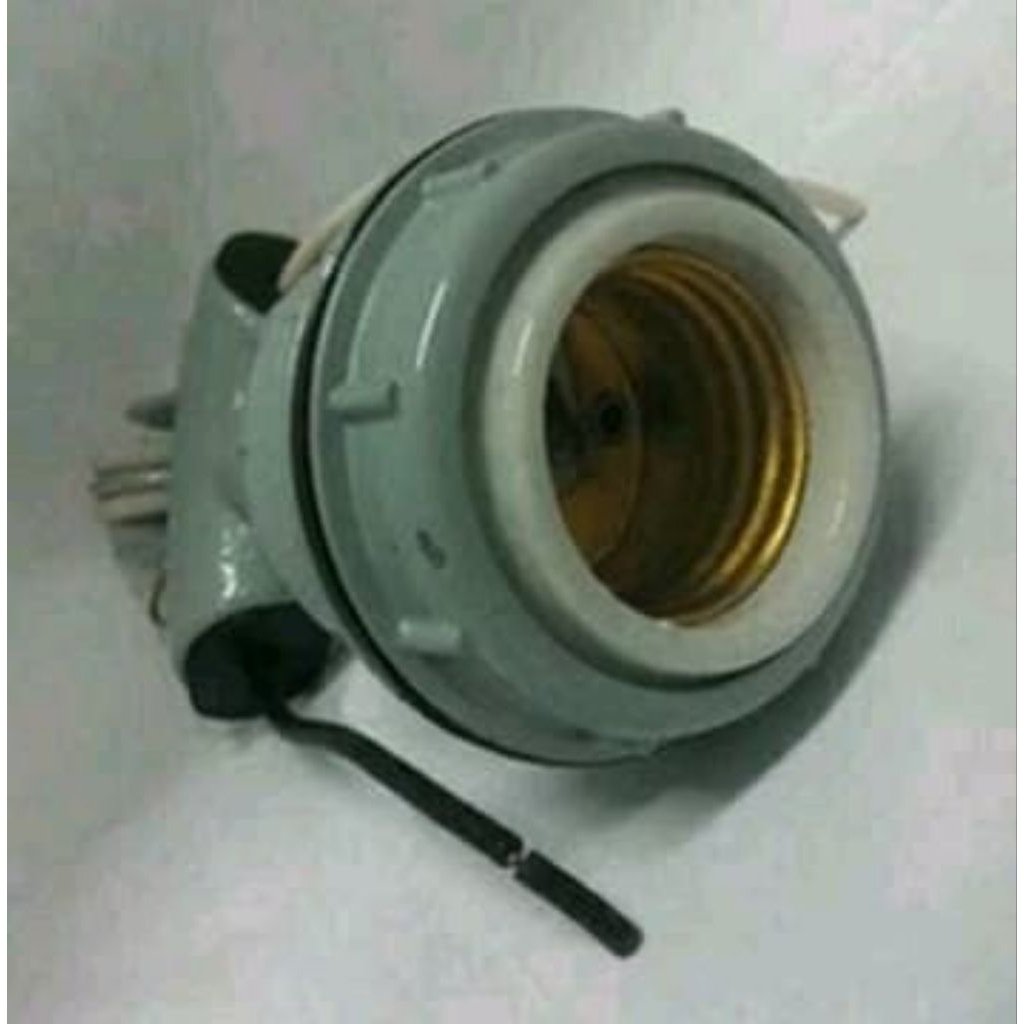 Jual Kap Lampu Jalan Gantung Tudung WD SET Hijau E27 Fitting Keramik ...