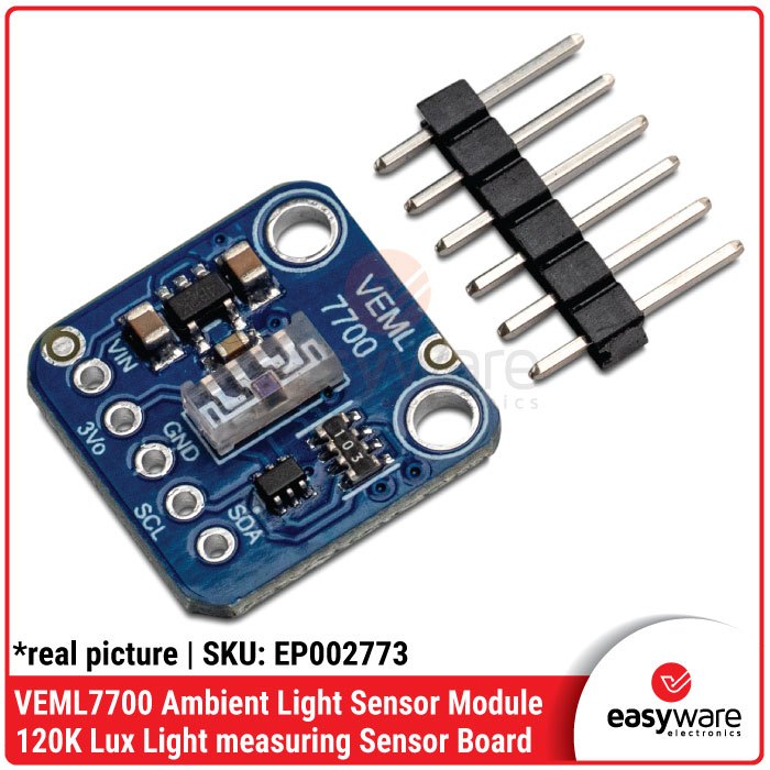 Jual VEML7700 Ambient Light Sensor 120K Lux – Modul Sensor Cahaya I2C ...