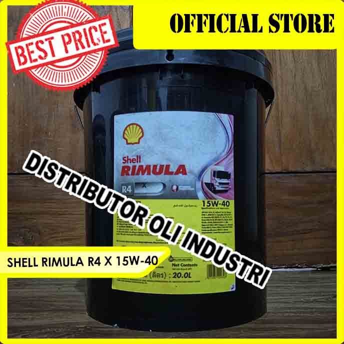 Jual SHELL RIMULA R4 X 15W-40 ( DIESEL ENGINE OIL ) | Shopee Indonesia