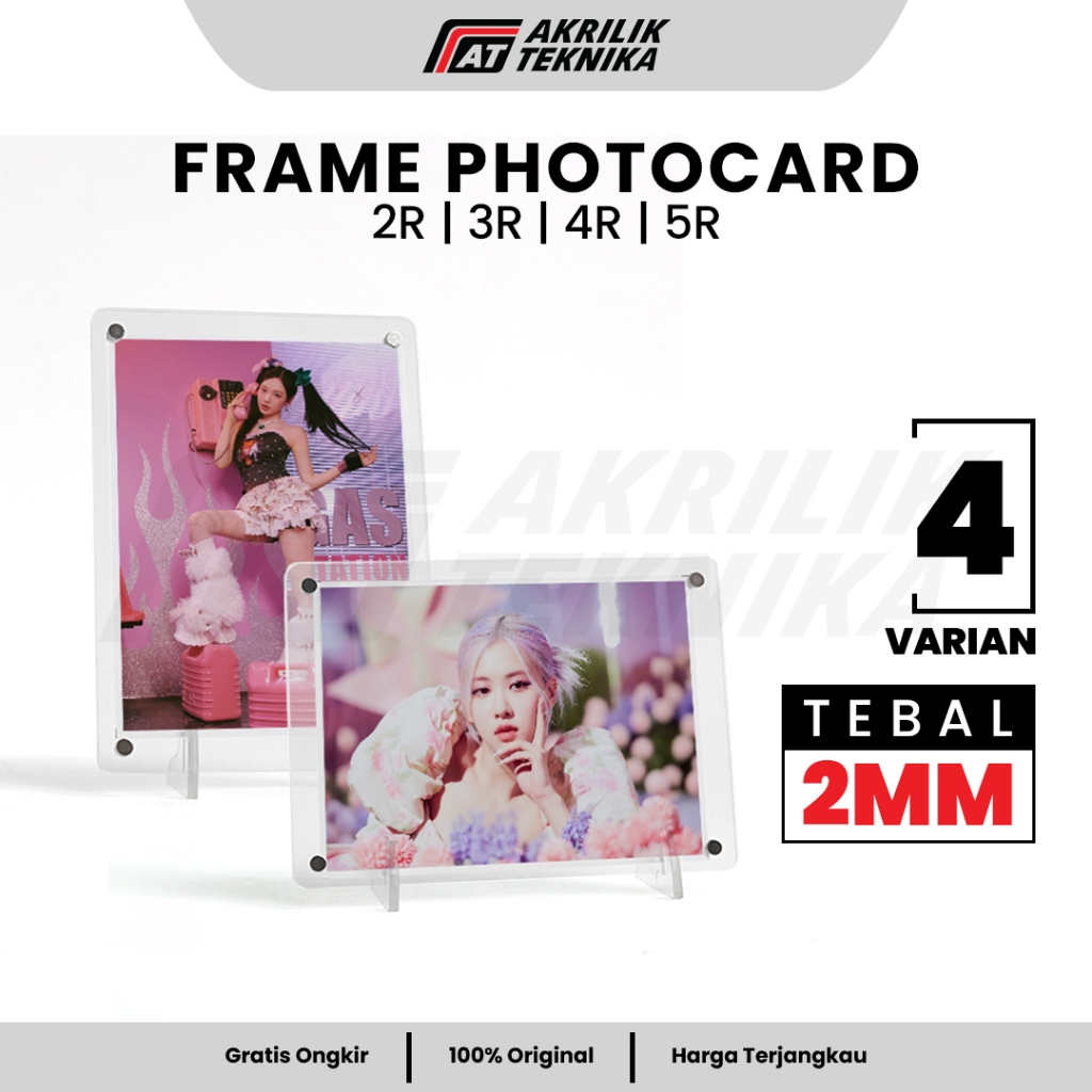 Jual Frame Photocard Korea Magnet Display Akrilik Foto 2mm - 2R 3R 4R ...