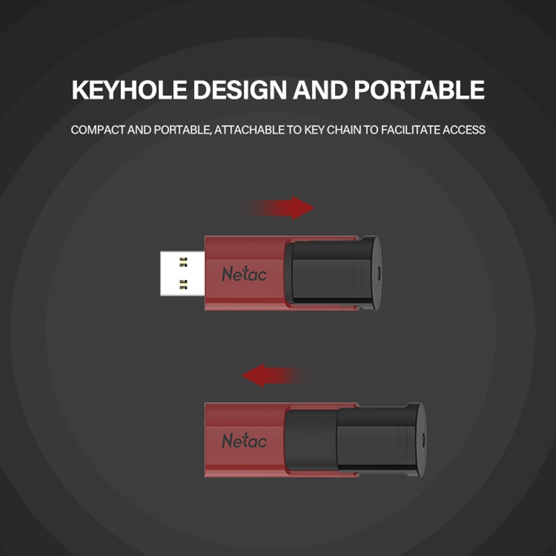 Jual Netac Flashdisk U182 USB 3.2 Flash Drive 32GB/64GB/128GB/256GB Red ...