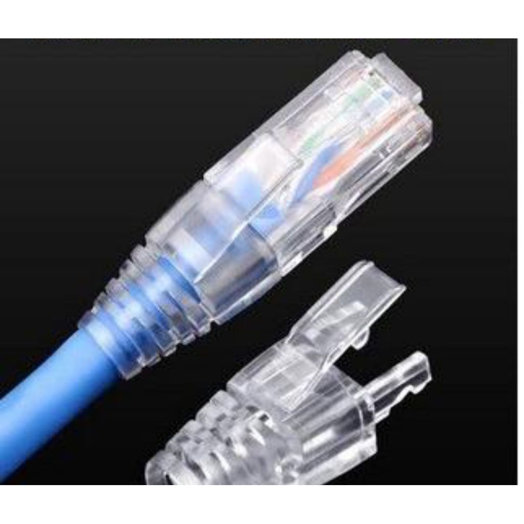 Jual Plug boot RJ45 Cat5e Cat6e Cat6 isi 50Pcs Transparant | Shopee ...