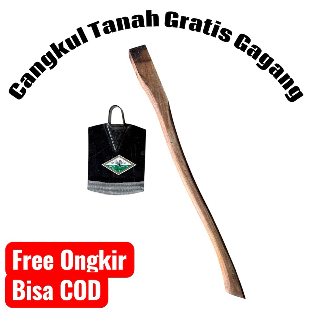 Cangkul Tanah Pacul Tanah Bahan Tebal Awet Kokoh Siap Pakai Gratis Gagang