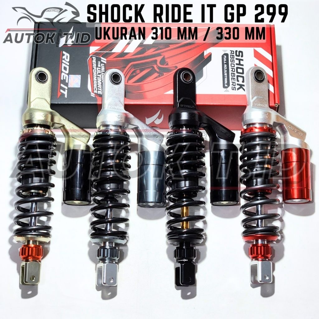 Jual Shockbreaker Shock RIDE IT GP 299 Untuk MIO, BEAT, SCOOPY, VARIO ...