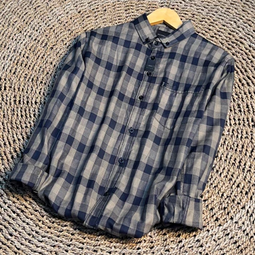 HEYTUAN Kemeja Flanel Pria Lengan Panjang Hem Premium Kotak Baju Modern Unisex