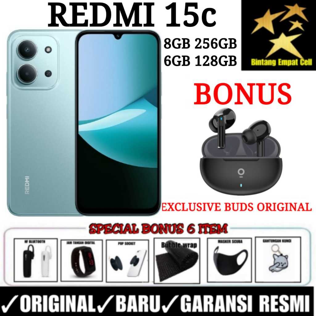 XIAOMI REDMI 15C 8/256 & 6/128 GARANSI RESMI