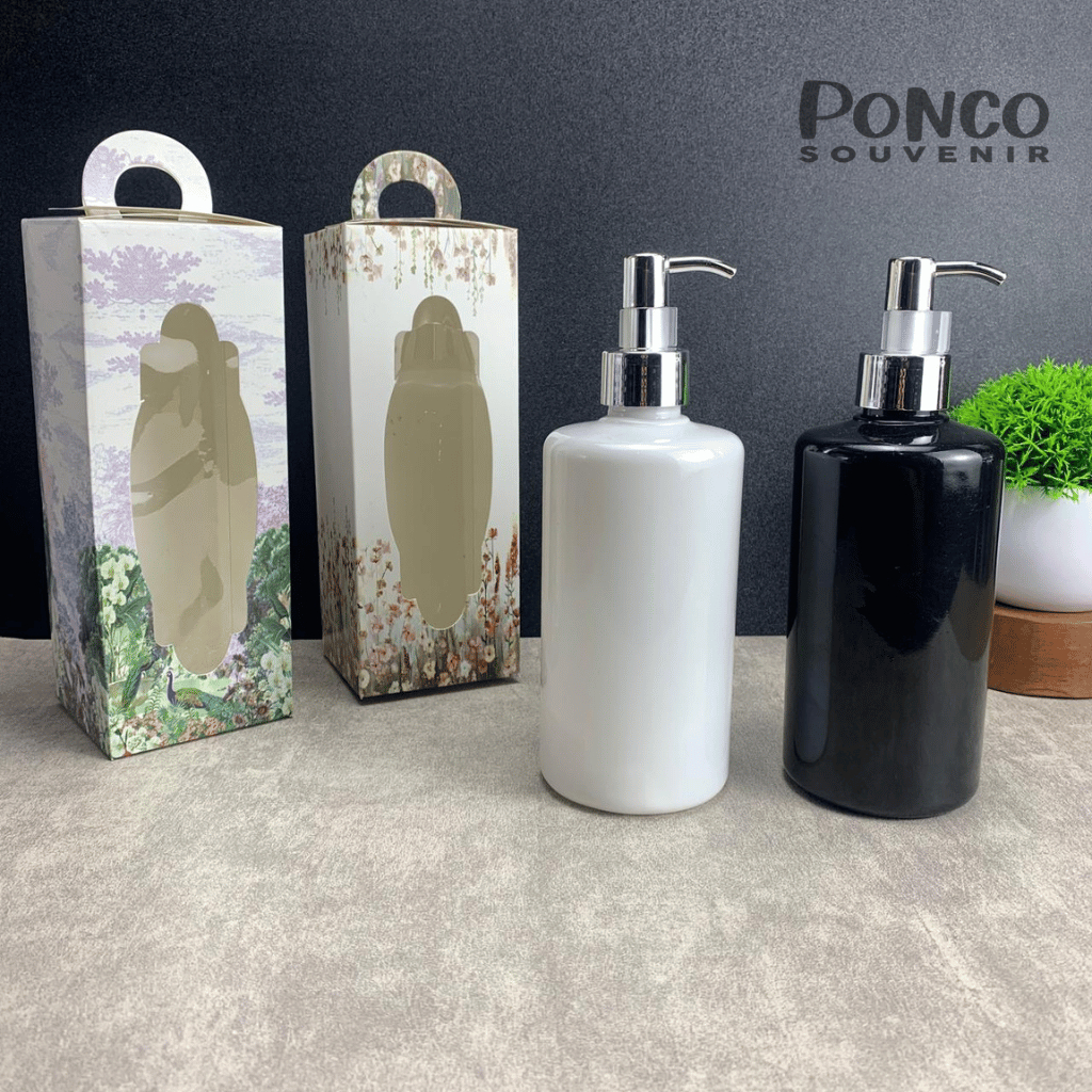 Jual Botol Sabun Plastik Hitam Putih/ Plastic Soap Dis Penser Tutup ...