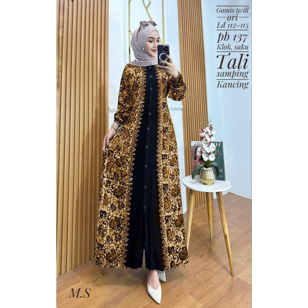 Gamis Twill Ori Gamis Twill Cap Shopee 10