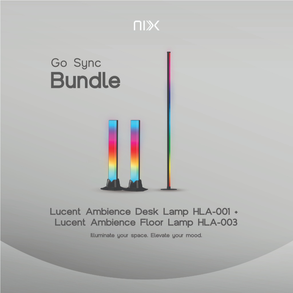 Jual Nix Unlocked Go Sync Bundle 02 - Ambience Floor Lamp + Desk Lamp ...