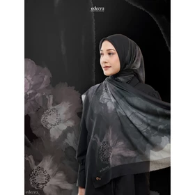 Ederra Poppy Scarf Hijab Segi Empat Hijab Motif