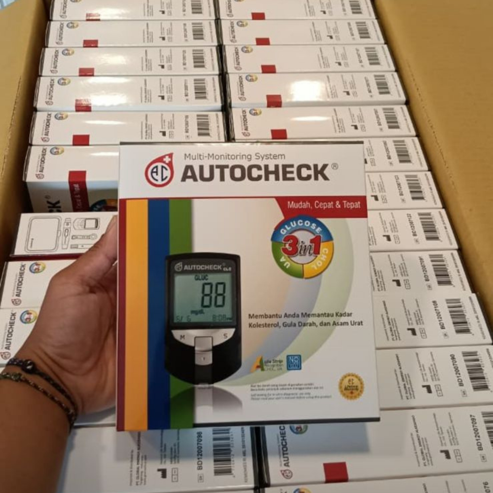 Jual Autocheck Monitoring System 3 in 1 FREE ONESWAB Paket + TensiMeter ...