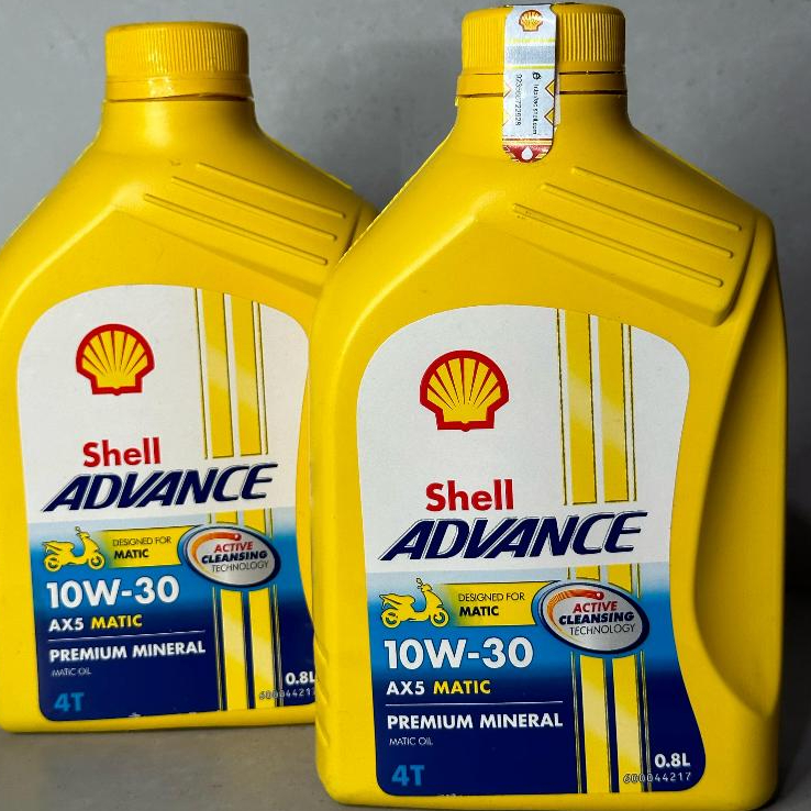 Jual Shell Advance AX5 Matic 10W30 0.8 L oli untuk Motor Matic | Shopee ...