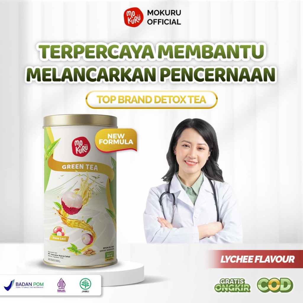 Jual Mokuru Teh Detox Rasa Leci 1 Pack - Melancarkan BAB Dan Pencernaan ...