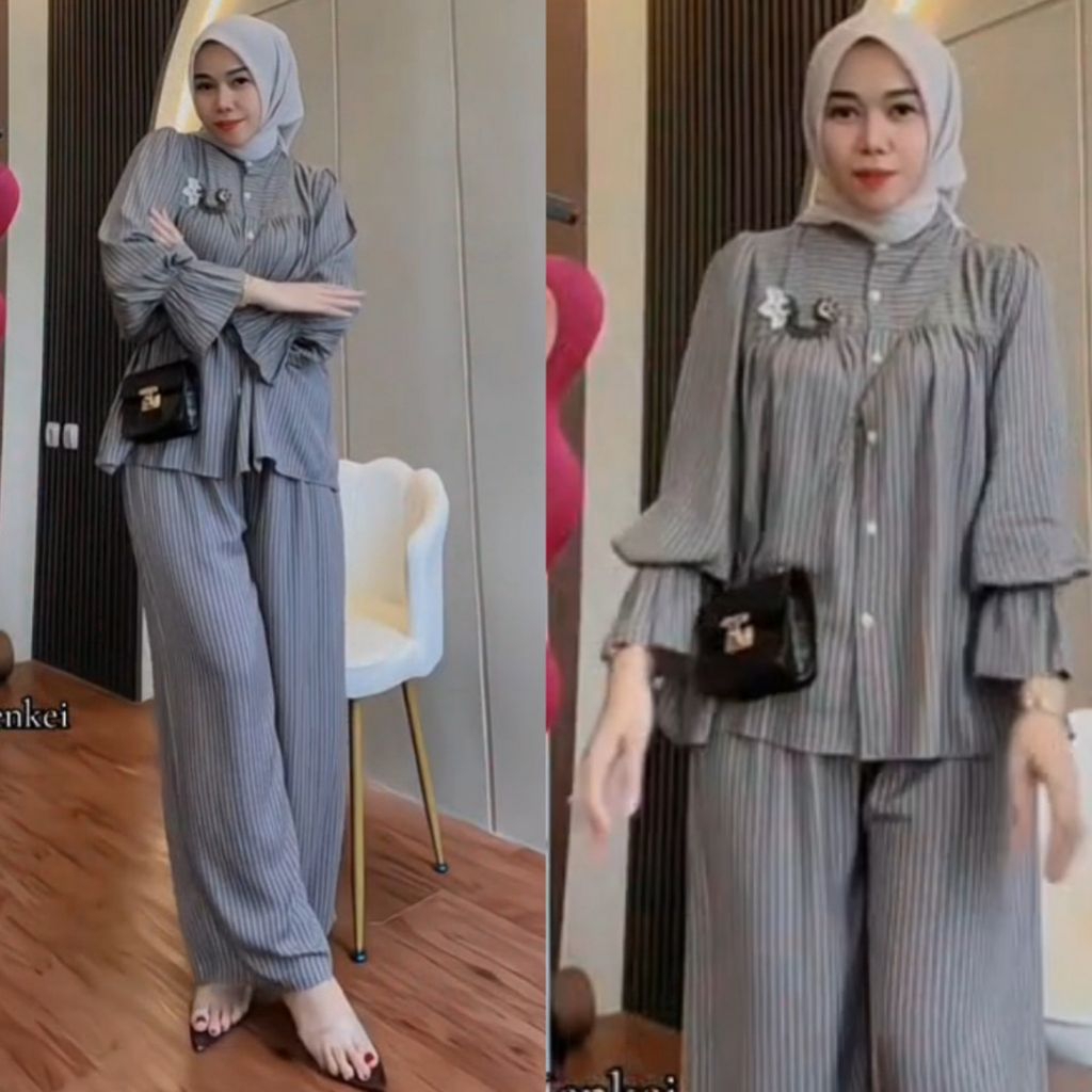 Jual Oneset terbaru // oneset Set crop // oneset highwais kulot ...