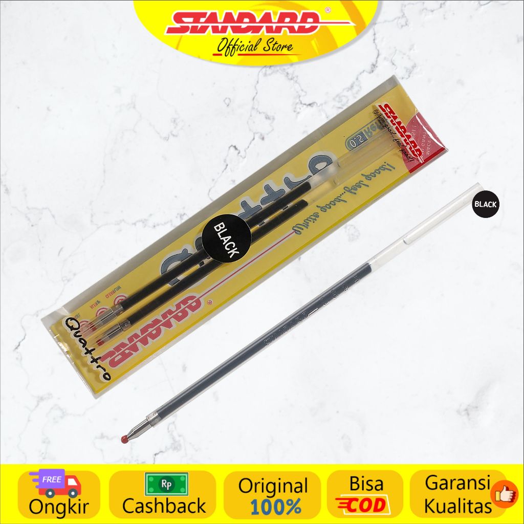 Standard - Refill Pulpen Quattro 0.5  / 0.7 - Gel  ( Isi Pulpen / Pena / Ballpoint ) (7)