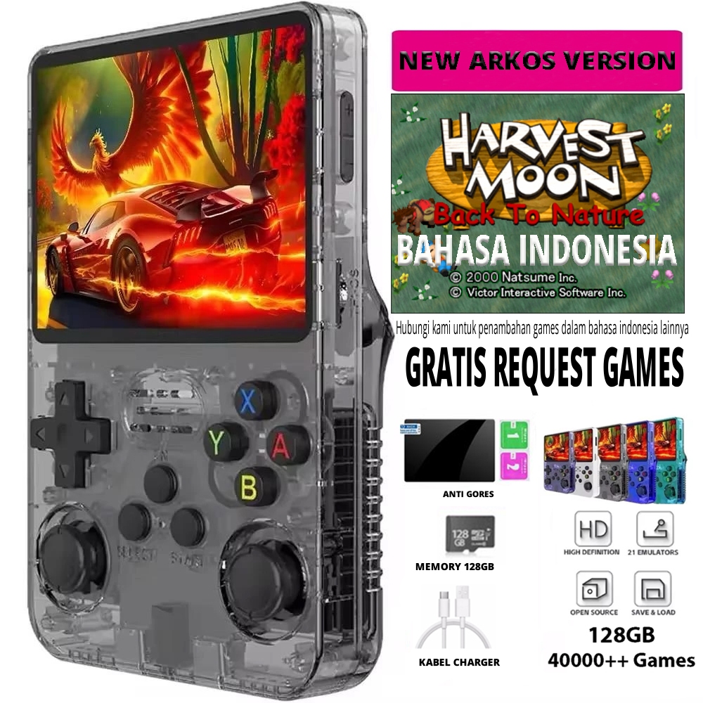 Jual Retro handheld R36S multi console | Game Retro R36S 128GB | Shopee ...