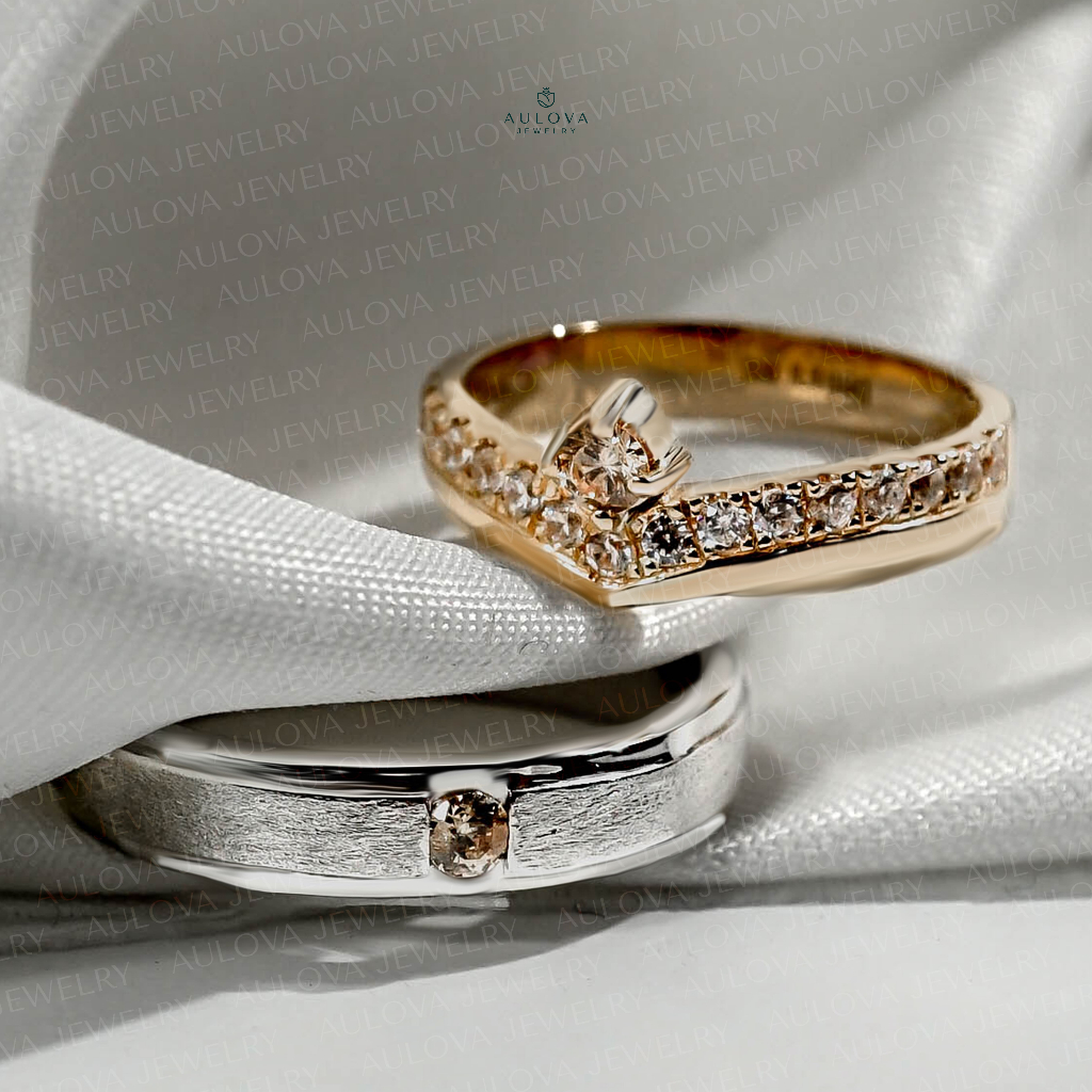 Jual CINCIN NIKAH COUPLE V RING BAHAN SILVER BY AULOVA JEWELRY | Shopee ...