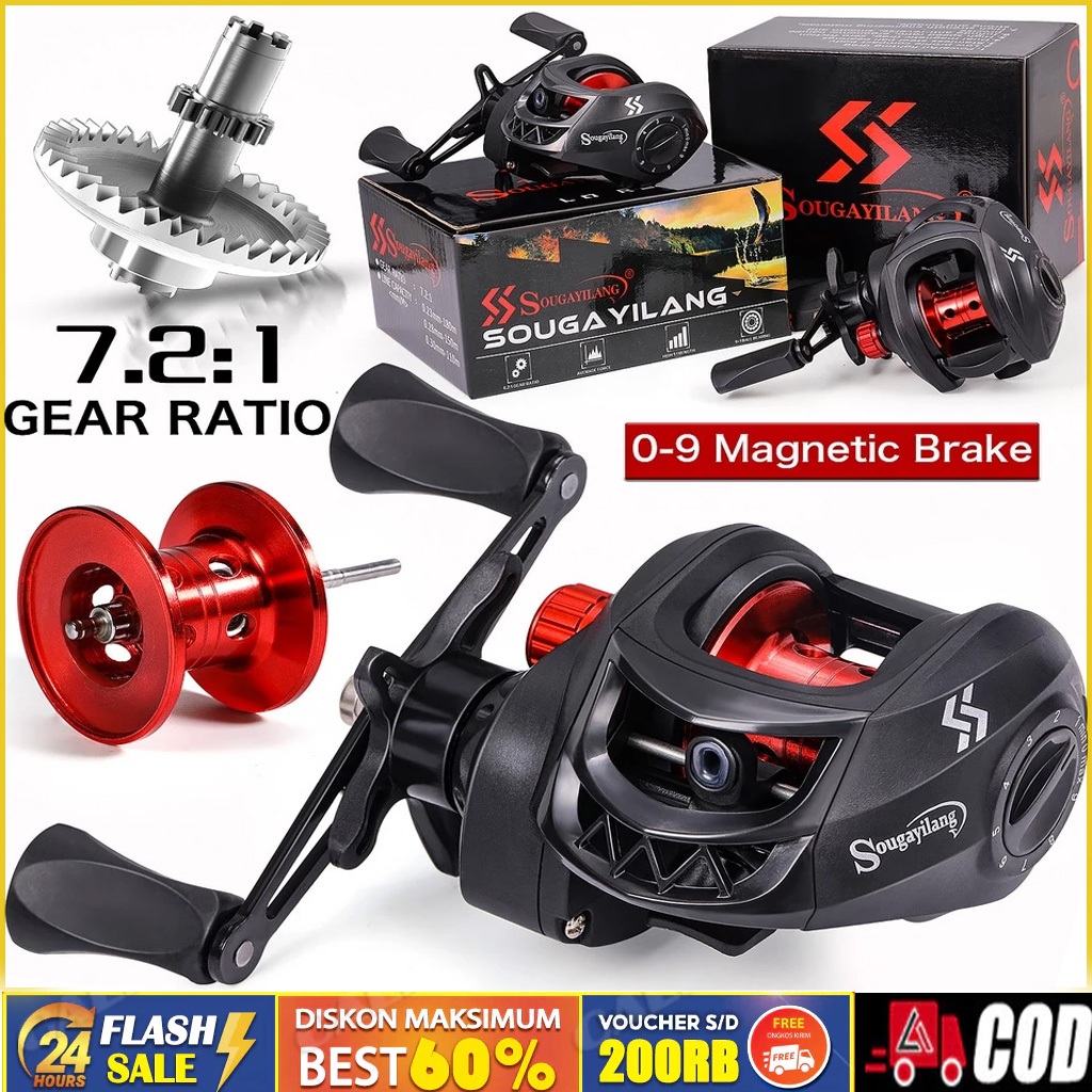 Jual Reel BC Mini Casting Pancing 18+1 Stainless Steel BB 7.2:1 High ...