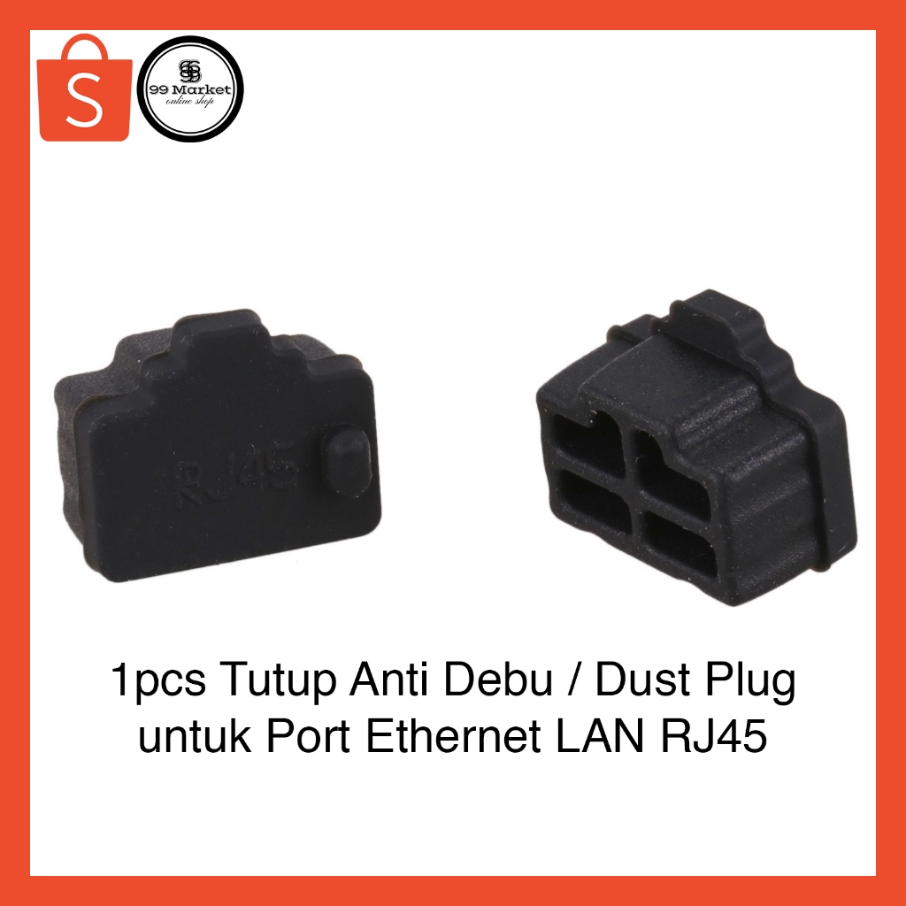 Jual Tutup Ethernet LAN RJ45 Anti Debu Dust Plug Stopper Silicon Cap ...